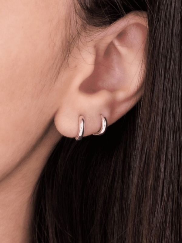 Brinco Argola fio quadrado