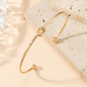 Pulseira/Bracelete Dourado decoração de nó